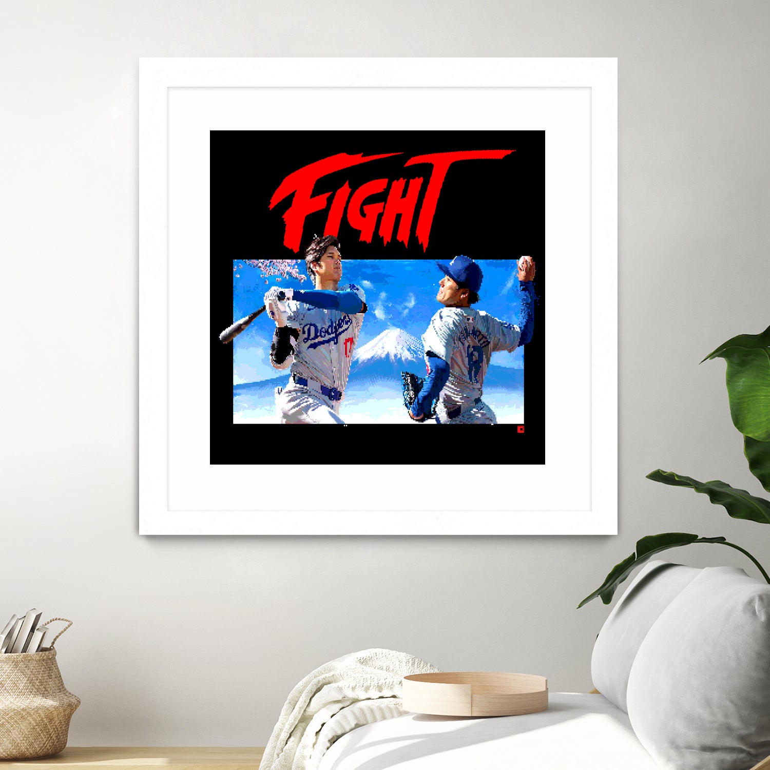 16-bit Fighters by Claudia Labarca on GIANT ART - blue digital painting