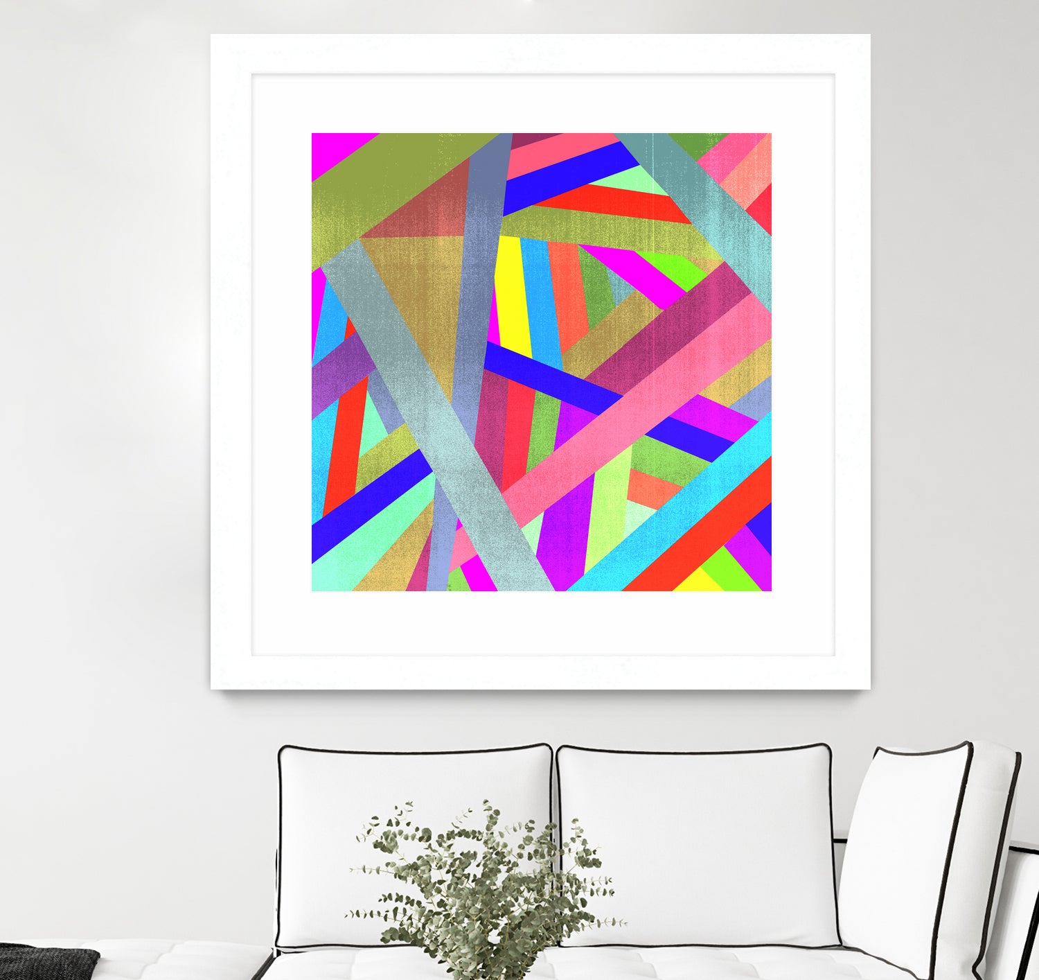 STRIPES II by Anthony Foronda on GIANT ART - pink vector illustration