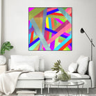 STRIPES II by Anthony Foronda on GIANT ART - pink vector illustration