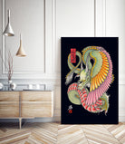 WING DRAGON by Kota Nakatsubo on GIANT ART - green photo illustration