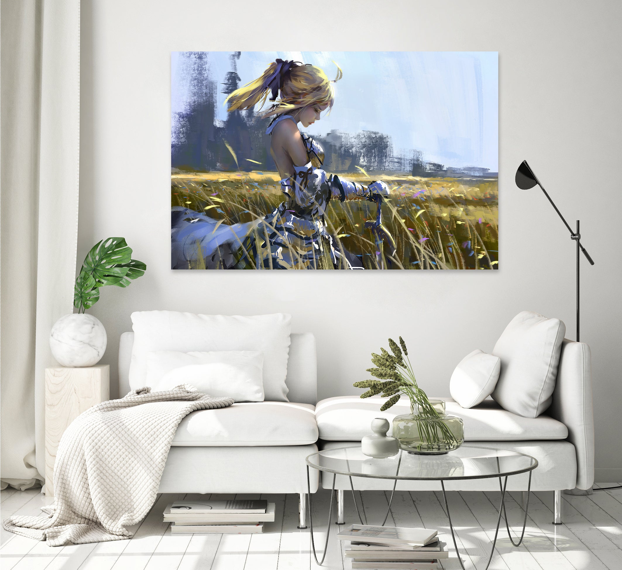 Saber Lily by Ling Wang on GIANT ART - yellow digital painting