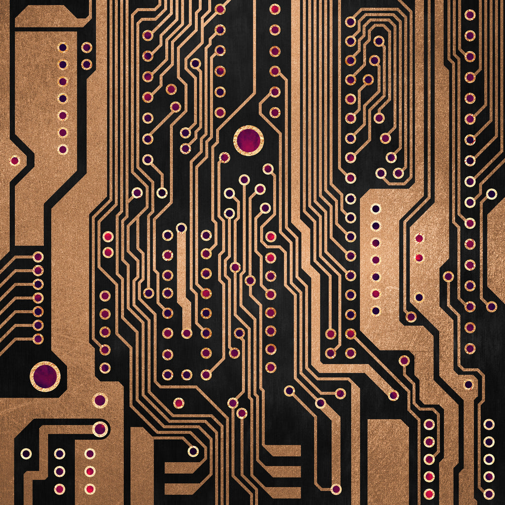 PCB / Version 3 by Elisabeth Fredriksson on GIANT ART - yellow digital painting