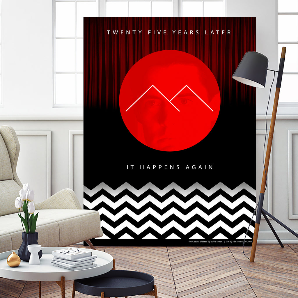 Twin Peaks (detailed) by Richard Kuta on GIANT ART - white digital drawing