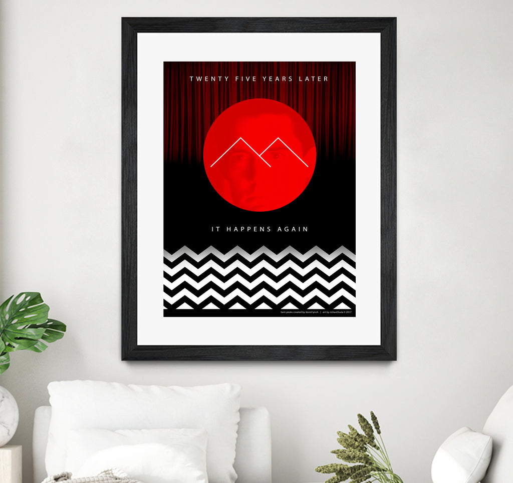 Twin Peaks (detailed) by Richard Kuta on GIANT ART - white digital drawing