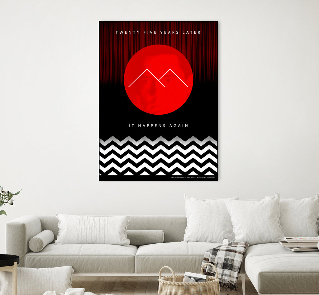 Twin Peaks (detailed) by Richard Kuta on GIANT ART - white digital drawing