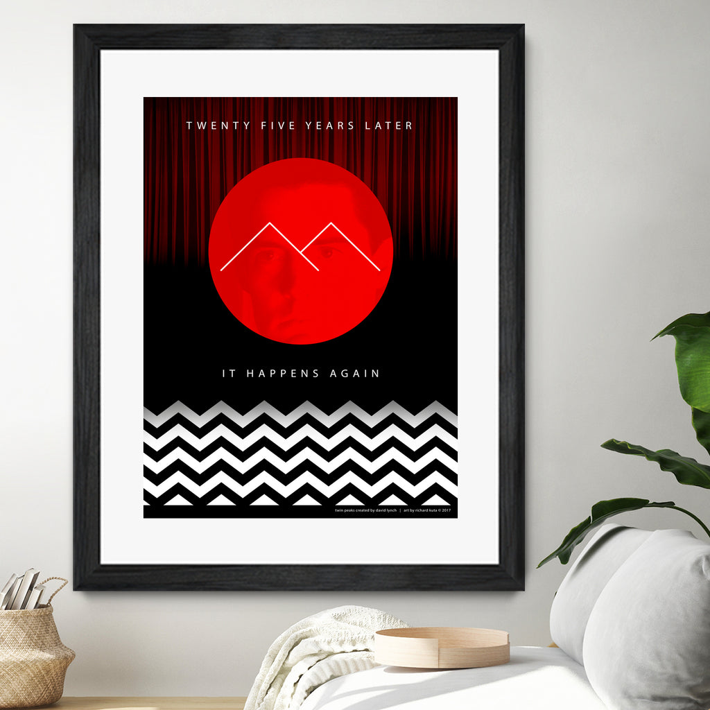 Twin Peaks (detailed) by Richard Kuta on GIANT ART - white digital drawing