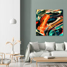 ABSTRACT COLORFUL PAINTING II-B3 by Pia Schneider on GIANT ART - orange mixed media