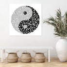 Yin & Yang by Caroline BESSIERES on GIANT ART - black digital drawing