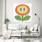 Mario's Flower of Fire by Caroline BESSIERES on GIANT ART - orange game design