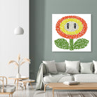 Mario's Flower of Fire by Caroline BESSIERES on GIANT ART - orange game design