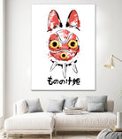 Wolf Girl Mask by Antonio Camarena on GIANT ART - white digital painting