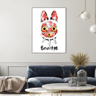 Wolf Girl Mask by Antonio Camarena on GIANT ART - white digital painting