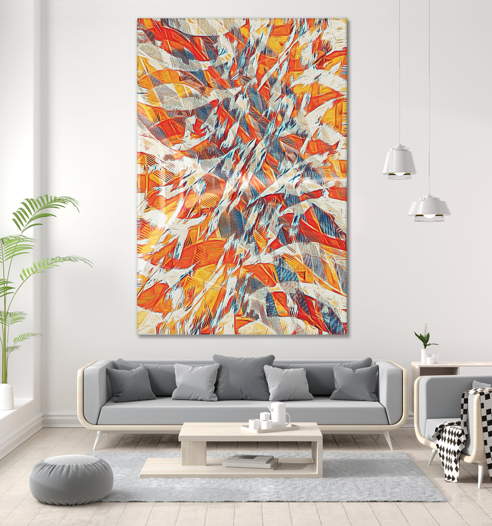 Shredded Flow by Randy Witte on GIANT ART - orange digital painting