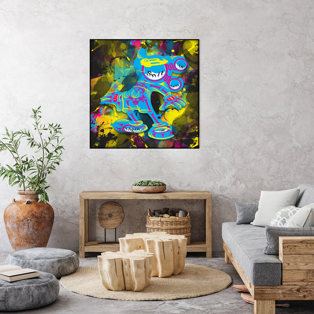 Dipopai - What's up there? - Black by Neo Dhlamini on GIANT ART - black digital painting