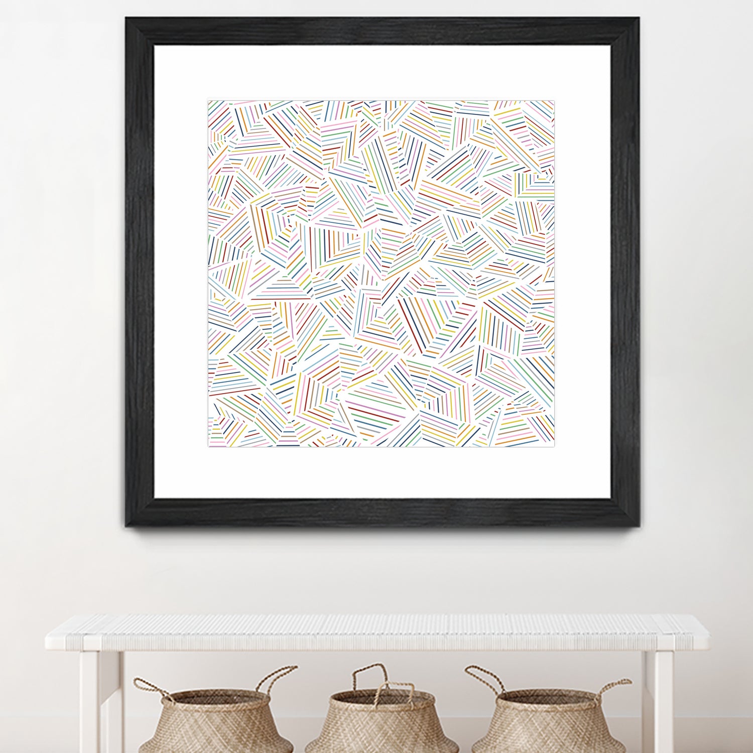 Ab Linear Rainbow by Emeline Tate-Robertson on GIANT ART - white digital painting