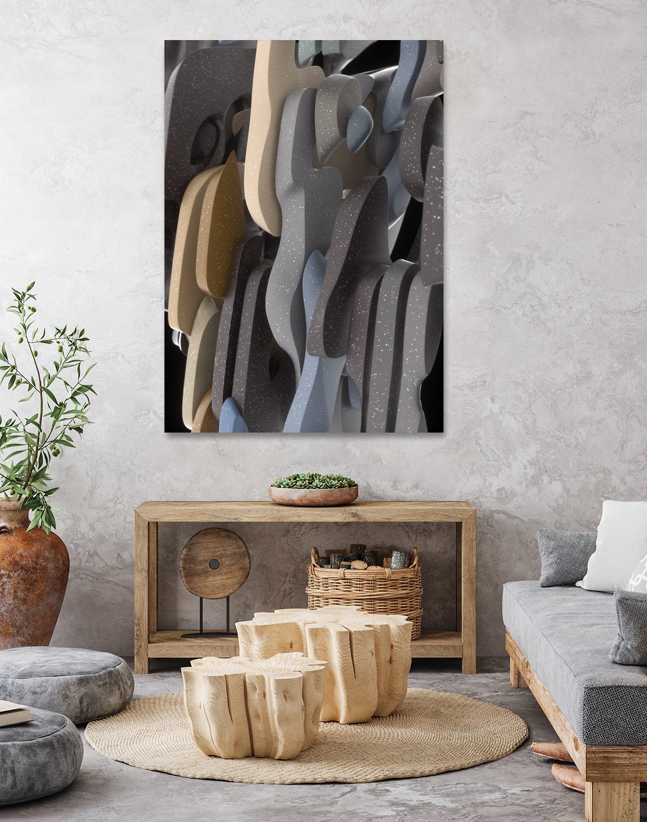 Adeline by Danny Jardim on GIANT ART - gray digital painting