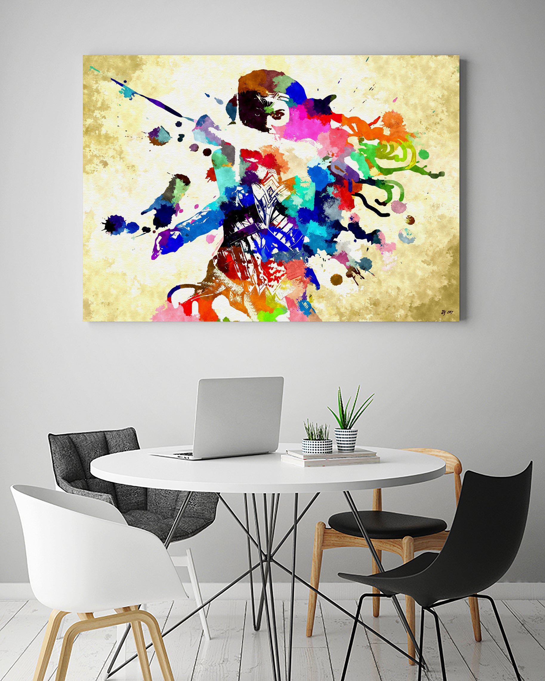 Wonder Woman by Daniel Janda on GIANT ART - red mixed media