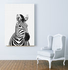 Zebra Portrait by Justinas Jokubauskas on GIANT ART - black photo manipulation
