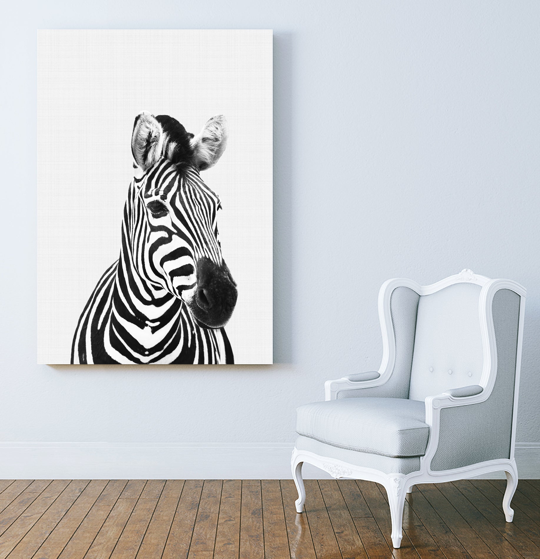 Zebra Portrait by Justinas Jokubauskas on GIANT ART - black photo manipulation