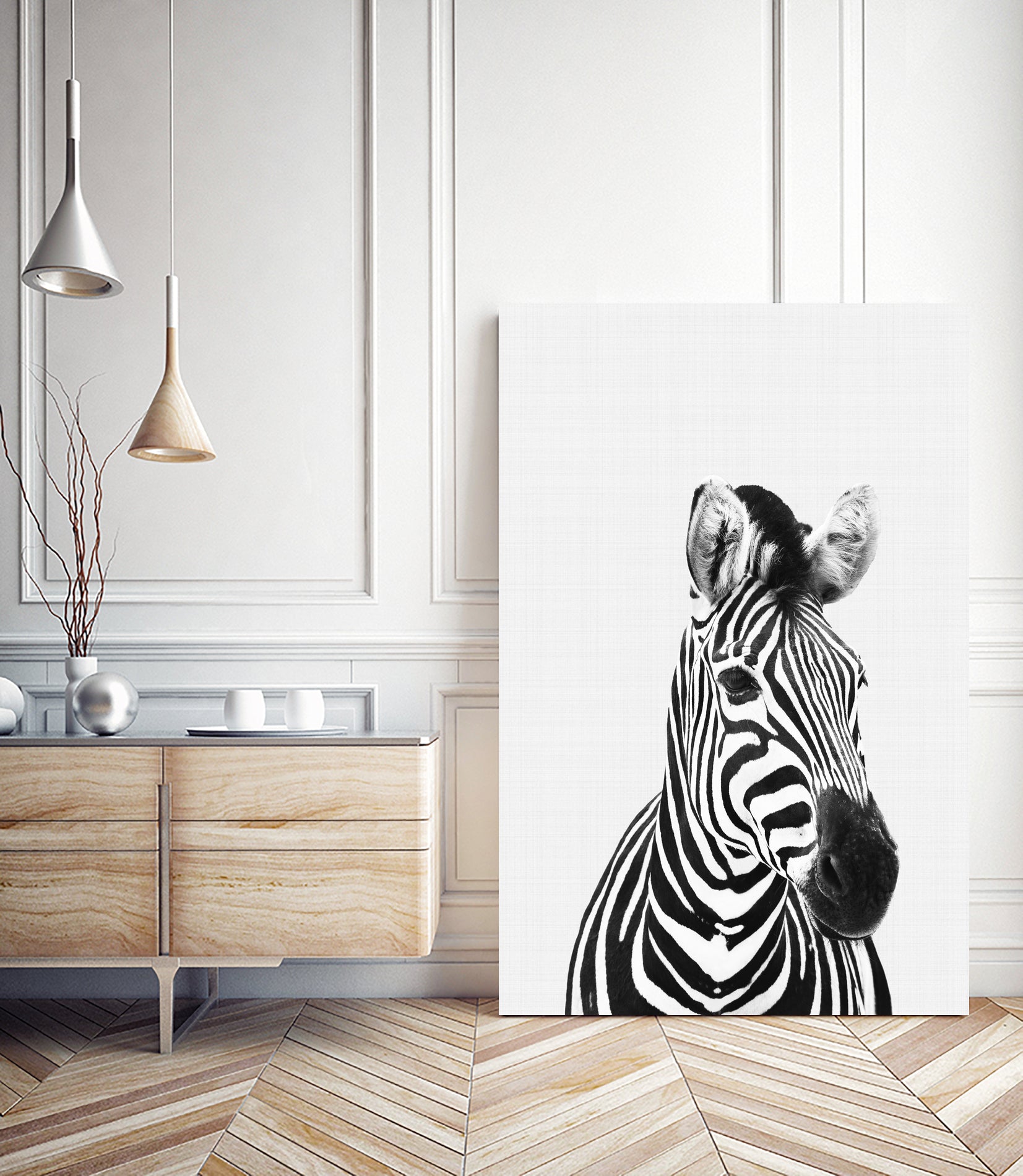 Zebra Portrait by Justinas Jokubauskas on GIANT ART - black photo manipulation