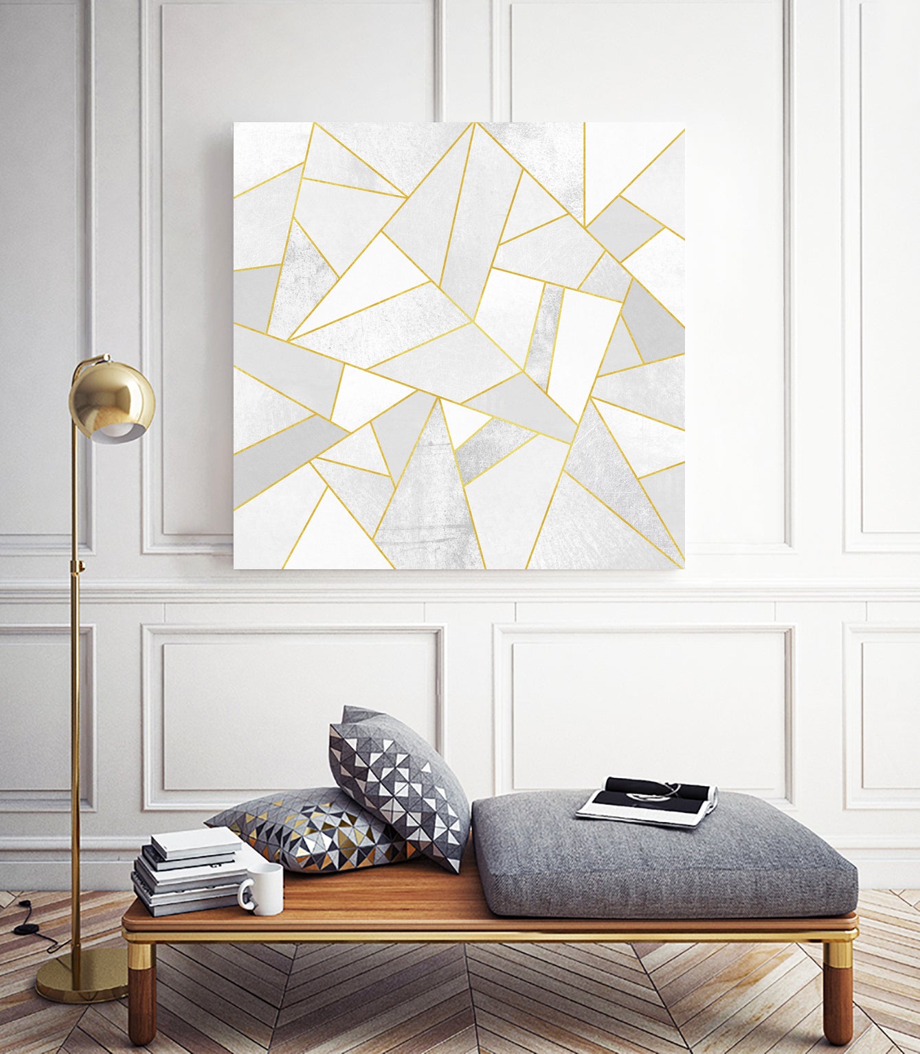 White Stone by Elisabeth Fredriksson on GIANT ART - white digital painting