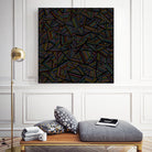 Ab Linear Rainbow B by Emeline Tate-Robertson on GIANT ART - black digital painting