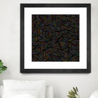 Ab Linear Rainbow B by Emeline Tate-Robertson on GIANT ART - black digital painting