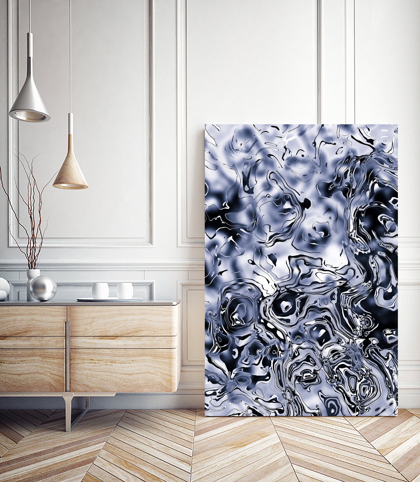 Marble IV by Tenyo Marchev on GIANT ART - black processing/programming