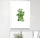 Yoda by Octavian Mihai Mielu on GIANT ART - green digital painting