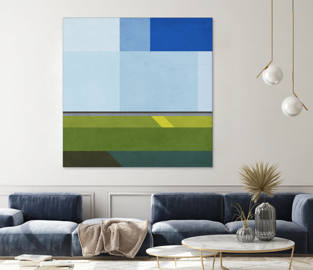 Landscape 05 by Issac Mangold on GIANT ART - blue digital painting