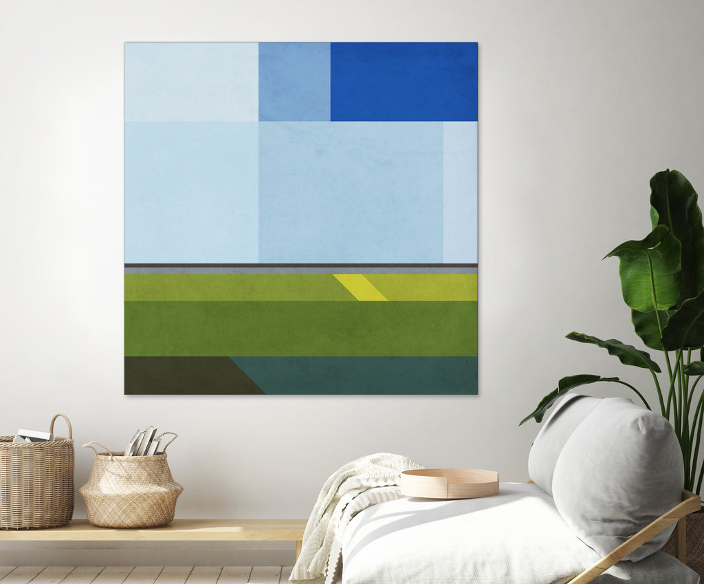 Landscape 05 by Issac Mangold on GIANT ART - blue digital painting