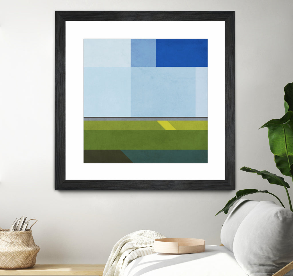 Landscape 05 by Issac Mangold on GIANT ART - blue digital painting