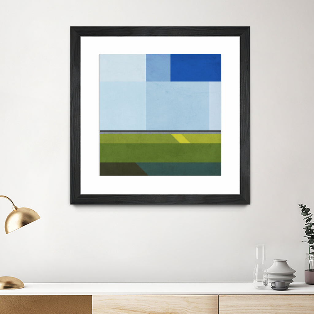 Landscape 05 by Issac Mangold on GIANT ART - blue digital painting