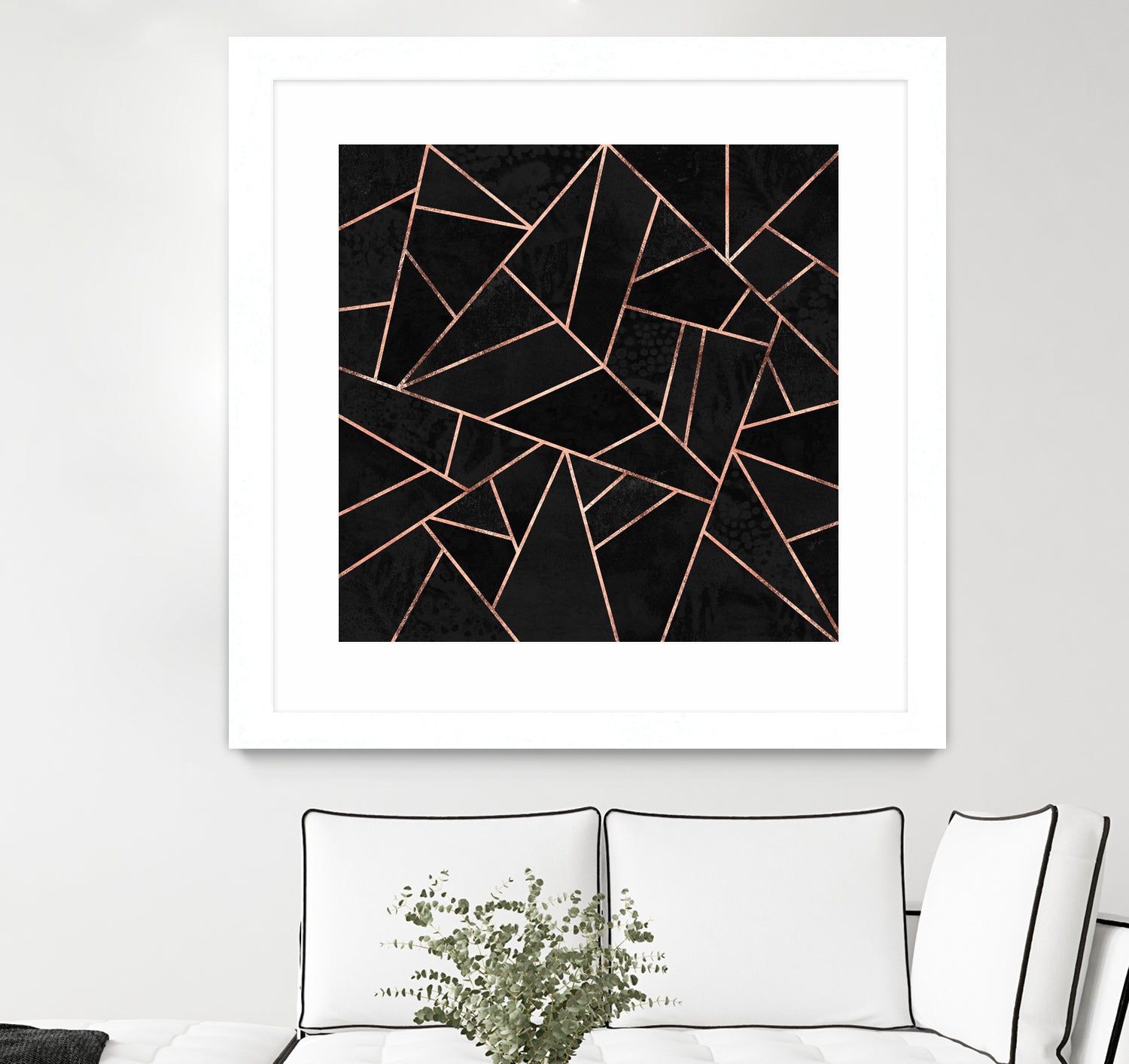 Velvet Black & Rose Gold by Elisabeth Fredriksson on GIANT ART - black digital painting