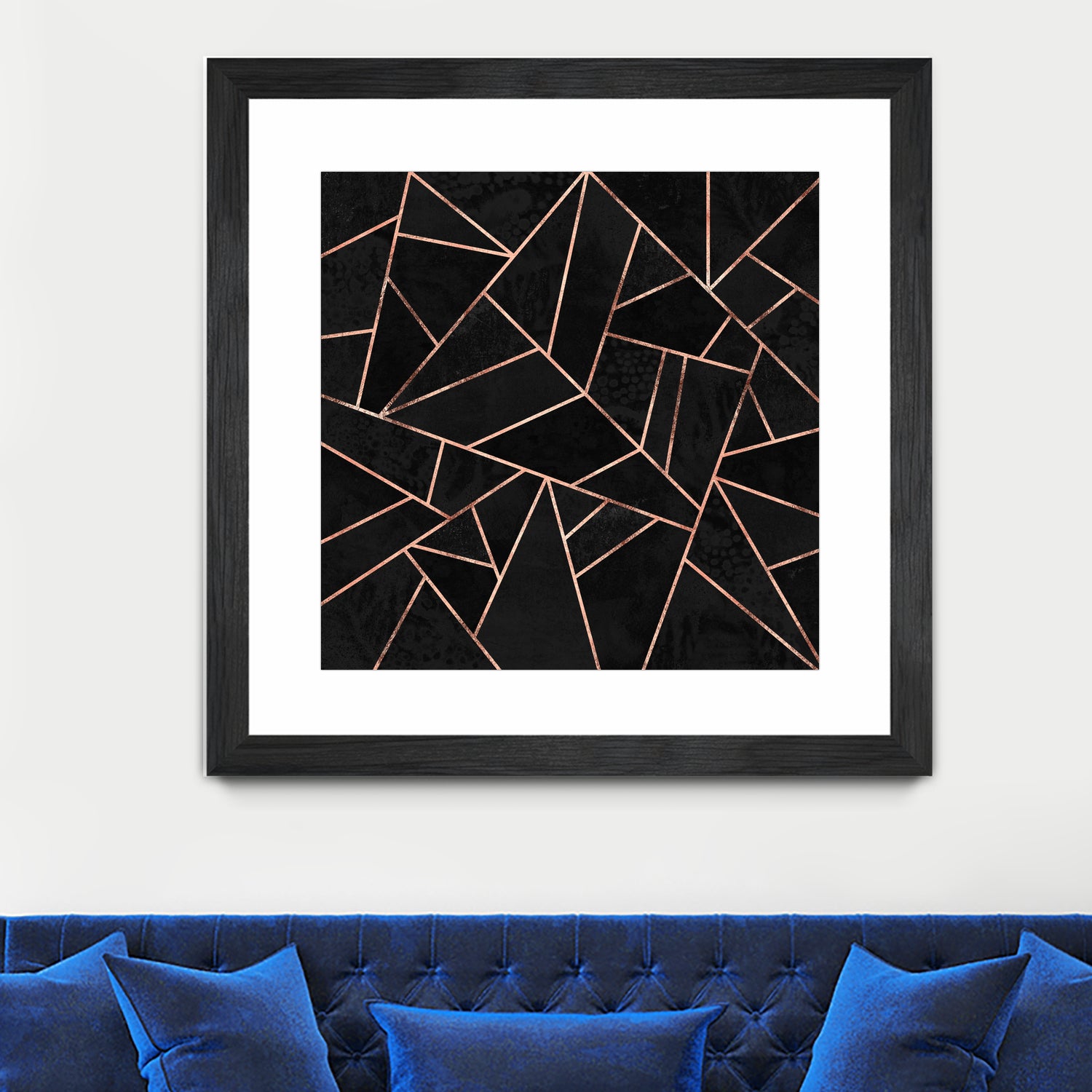 Velvet Black & Rose Gold by Elisabeth Fredriksson on GIANT ART - black digital painting