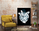white tiger by Robert Farkas on GIANT ART - blue digital painting