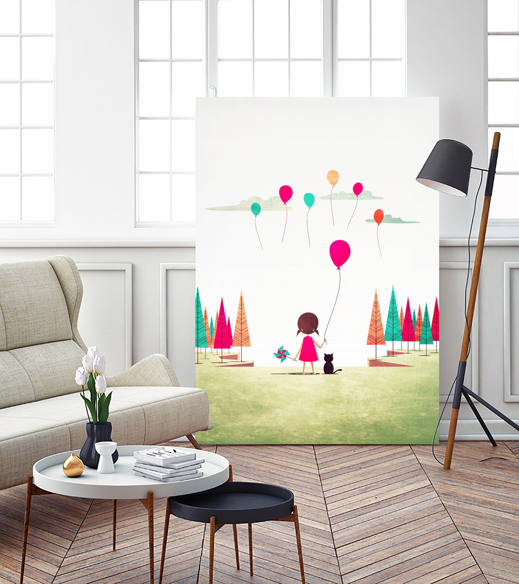 Floating by Annisa Tiara Utami on GIANT ART - white digital drawing