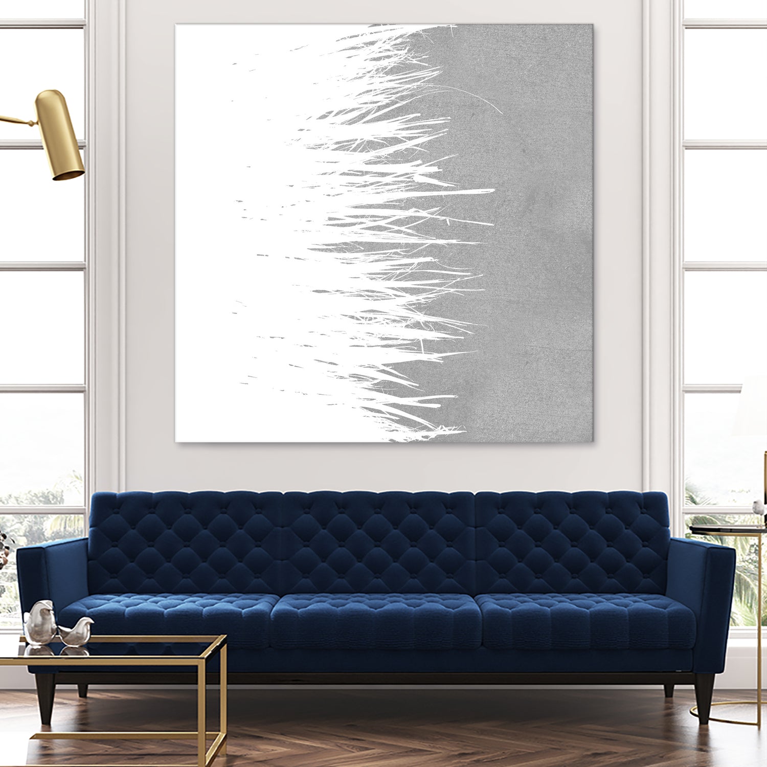 Concrete Fringe W On Side by Emeline Tate-Robertson on GIANT ART - gray digital painting