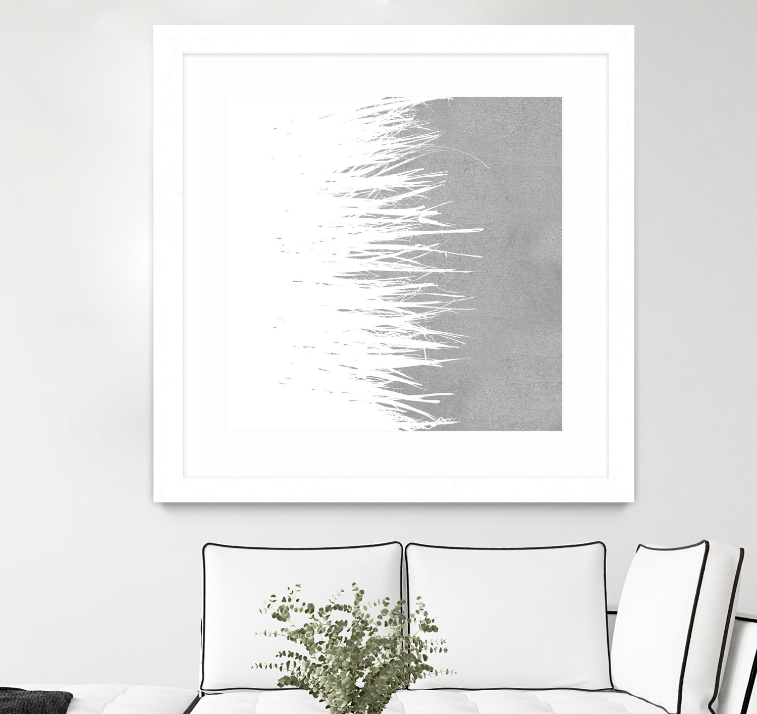 Concrete Fringe W On Side by Emeline Tate-Robertson on GIANT ART - gray digital painting