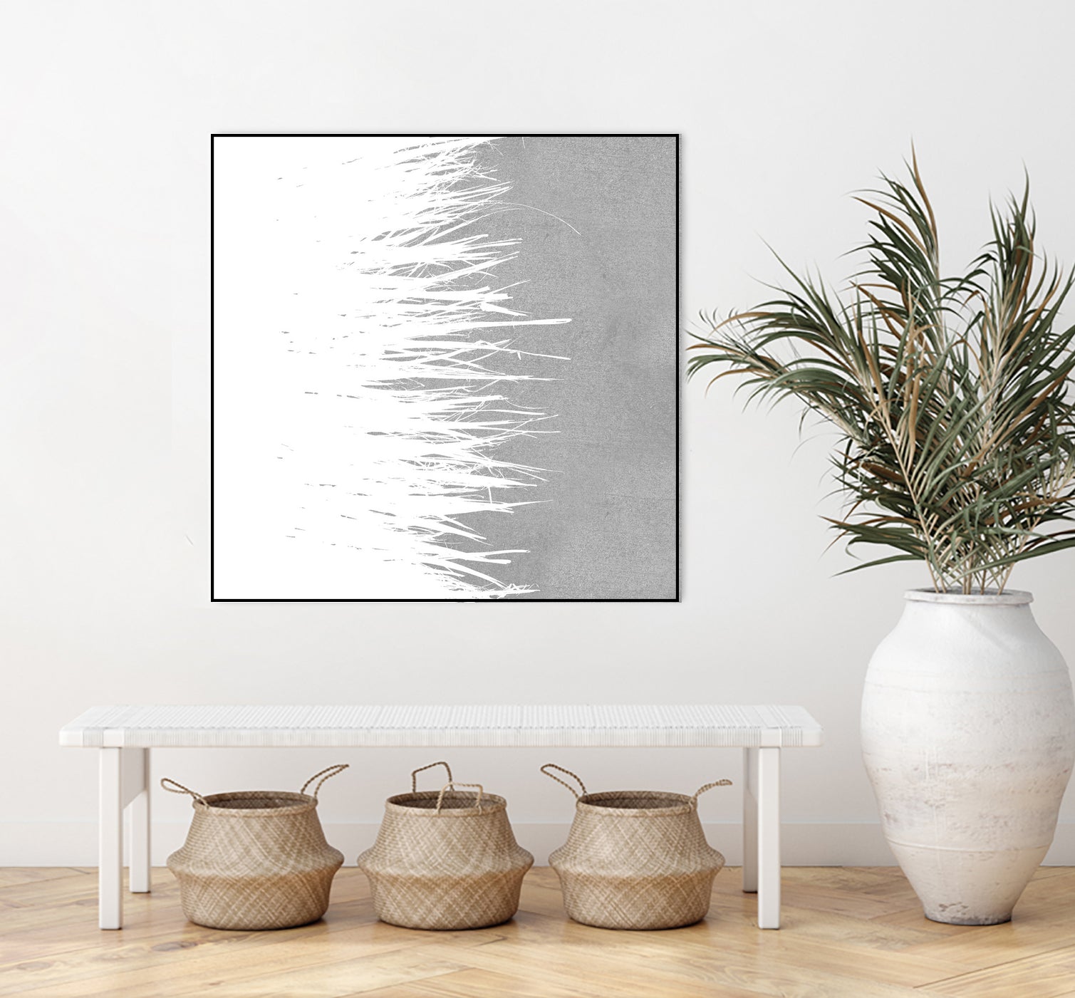 Concrete Fringe W On Side by Emeline Tate-Robertson on GIANT ART - gray digital painting