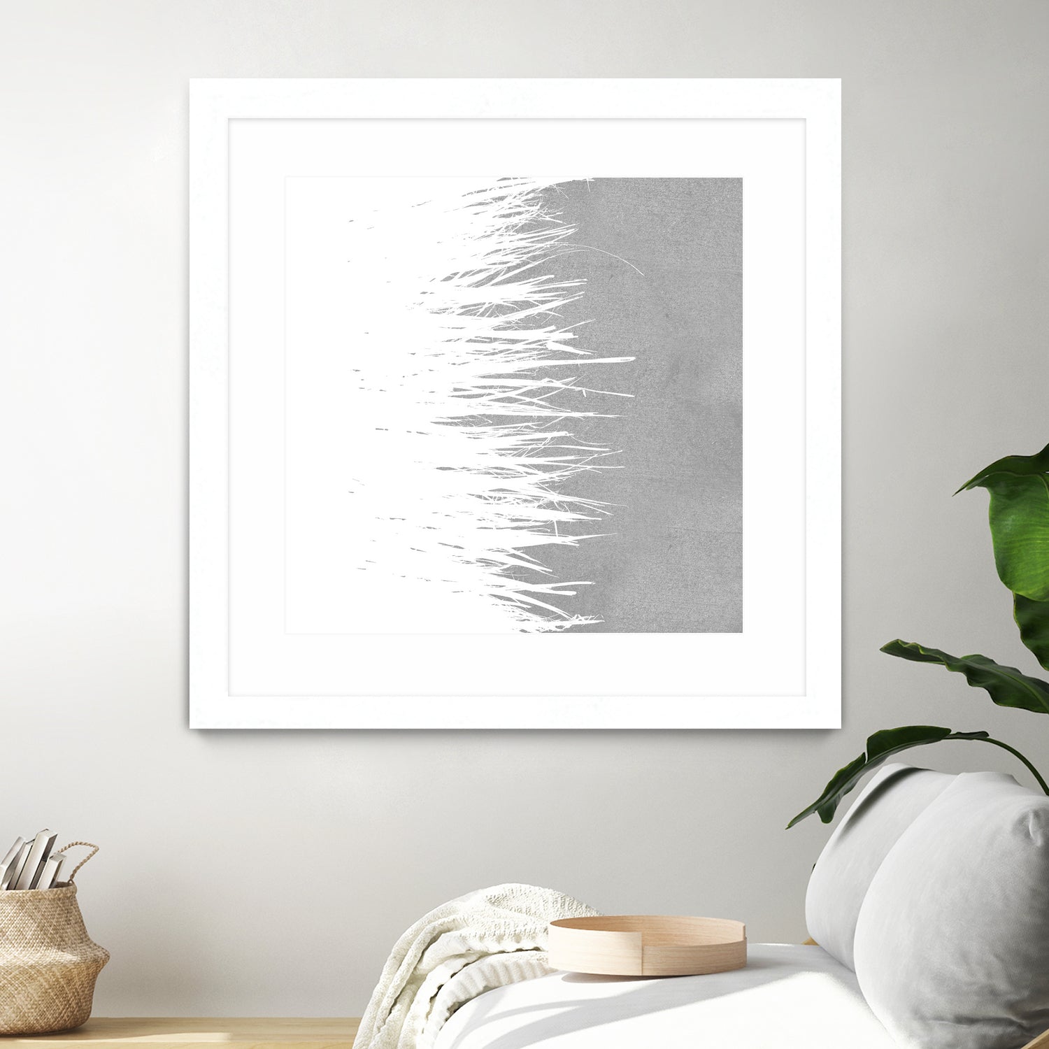 Concrete Fringe W On Side by Emeline Tate-Robertson on GIANT ART - gray digital painting