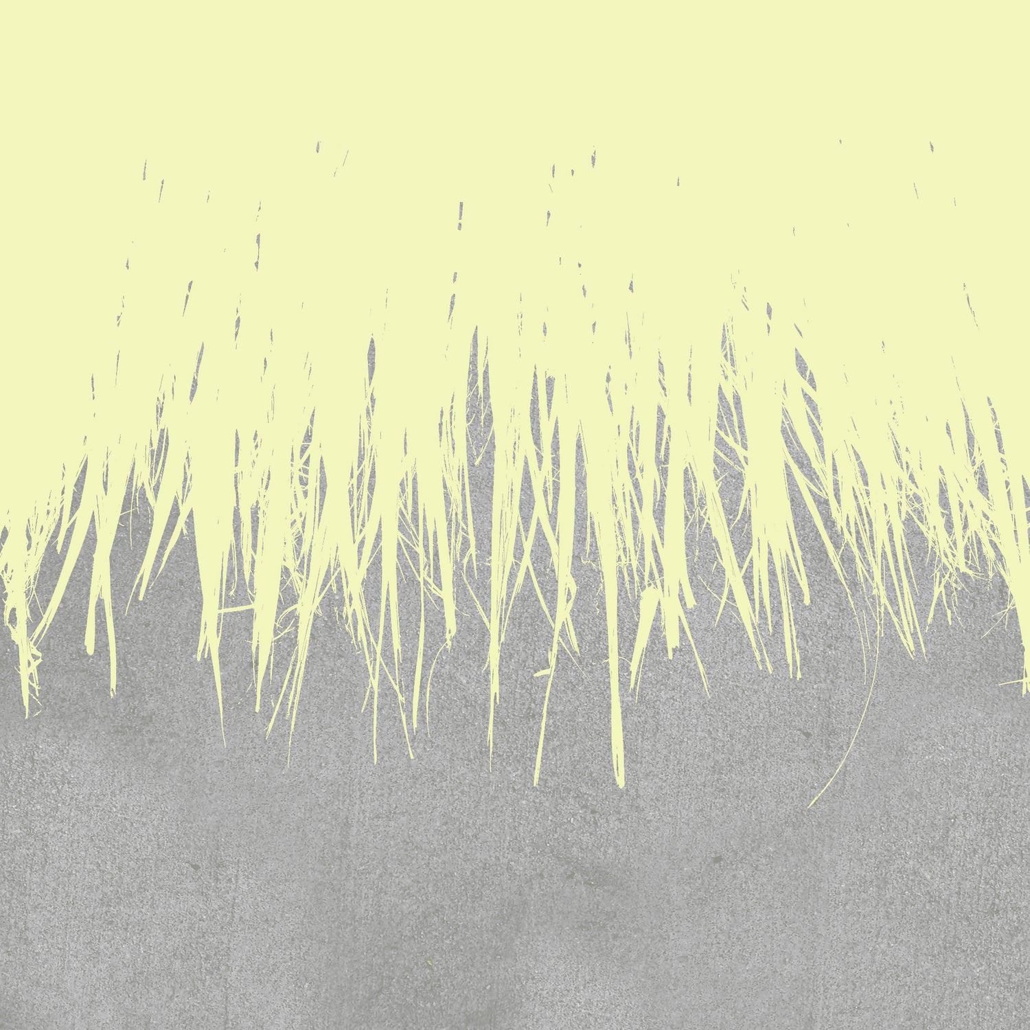 Concrete Fringe Yellow by Emeline Tate-Robertson on GIANT ART - yellow digital painting