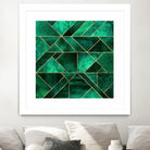 Abstract Nature - Emerald Green by Elisabeth Fredriksson on GIANT ART - green digital painting
