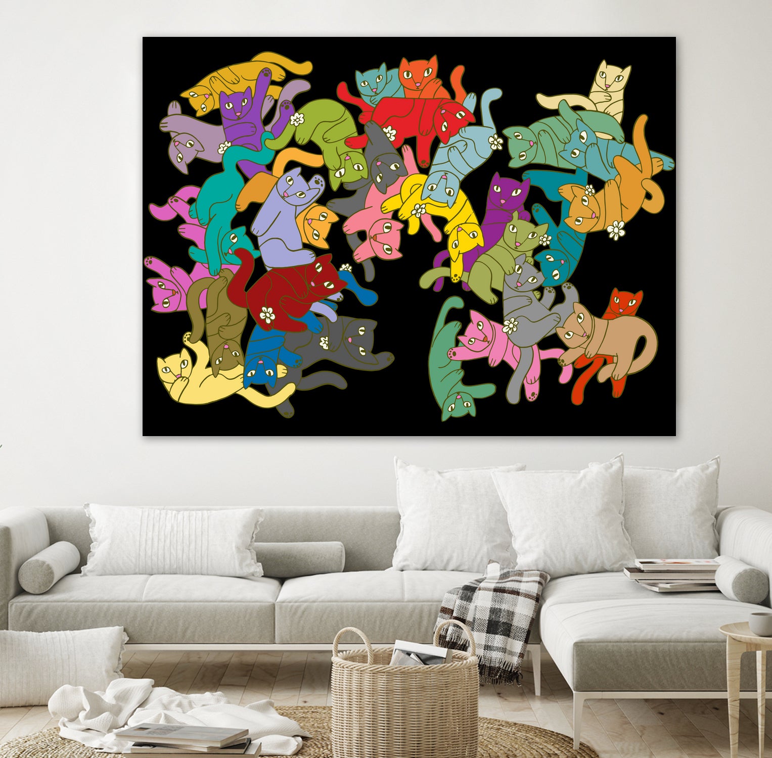 When the Dog's Away by Wendy Walters on GIANT ART - red digital painting