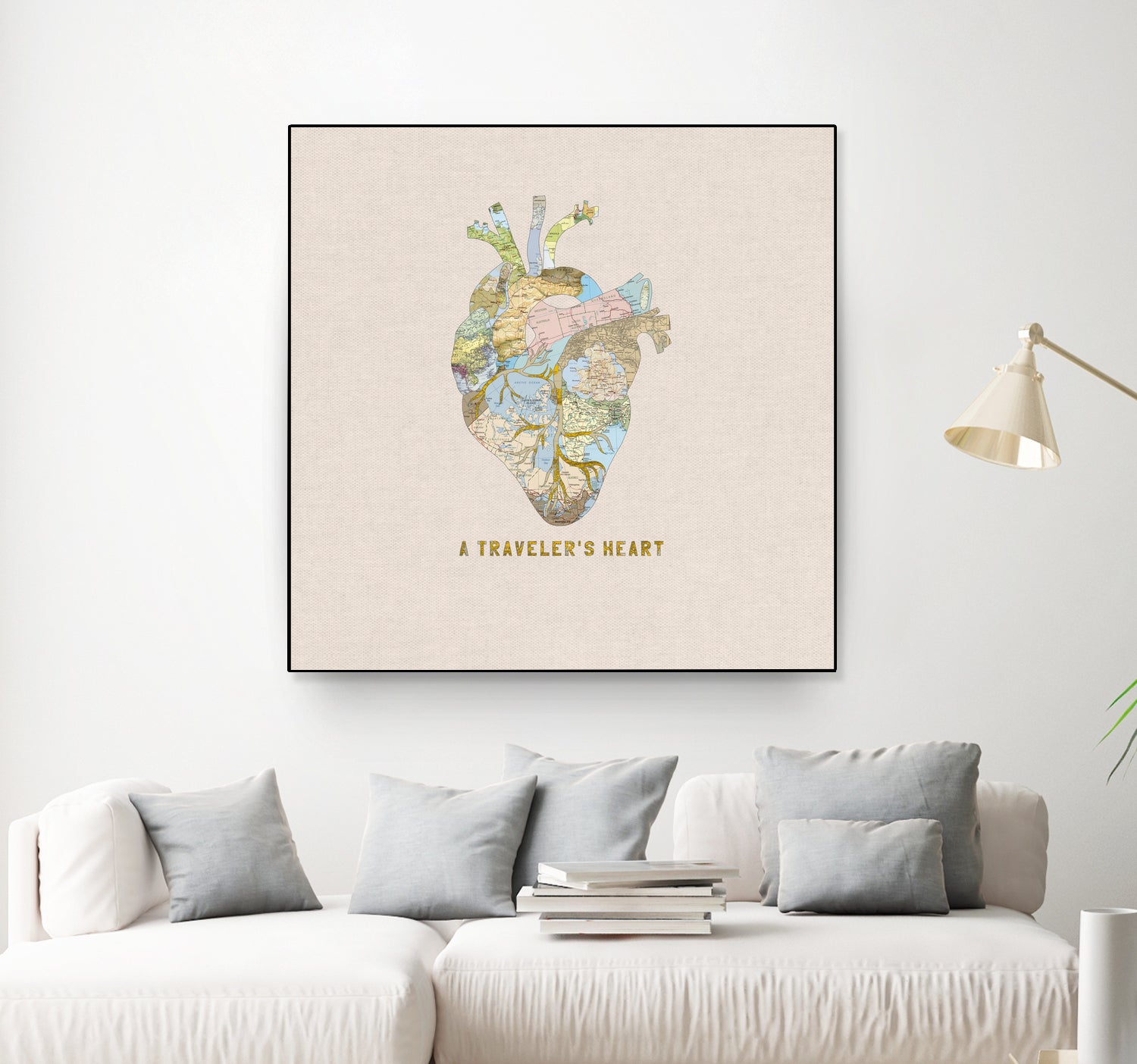 A Traveler's Heart by Bianca Green on GIANT ART - mixed media