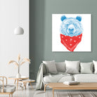 Wild bear (color version) by Solti Balázs on GIANT ART - pink digital drawing