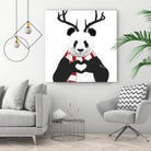 Xmas panda by Solti Balázs on GIANT ART - white digital drawing
