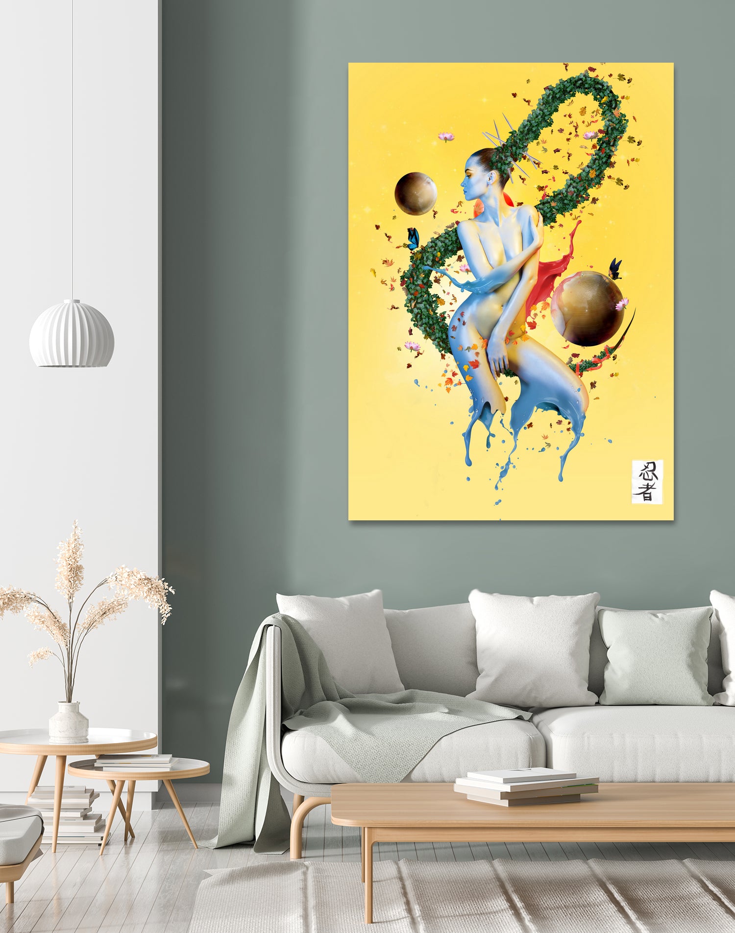 Yellow move by Olivier Gros on GIANT ART - yellow digital painting