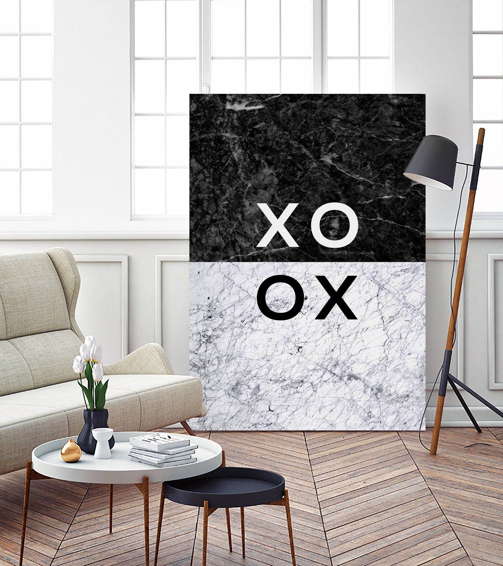 XO XO by Dana Shek on GIANT ART - white typography