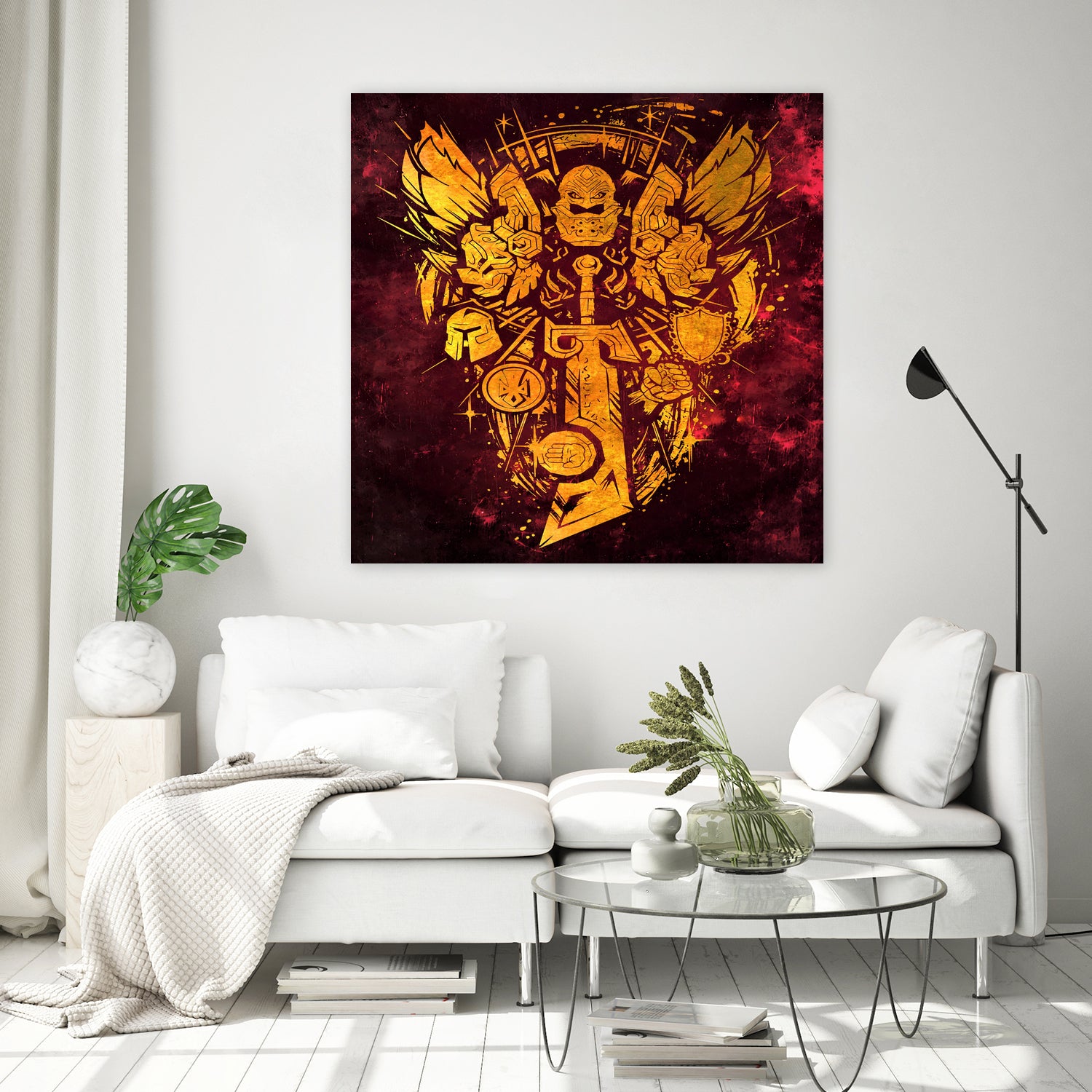 World of Warcraft *Paladin Crest* by SucculentBurger Zolich on GIANT ART - yellow digital drawing